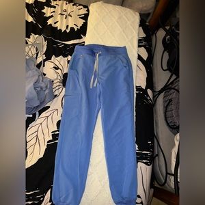 Ceil Blue Figs Scrub Pants Size XSmall